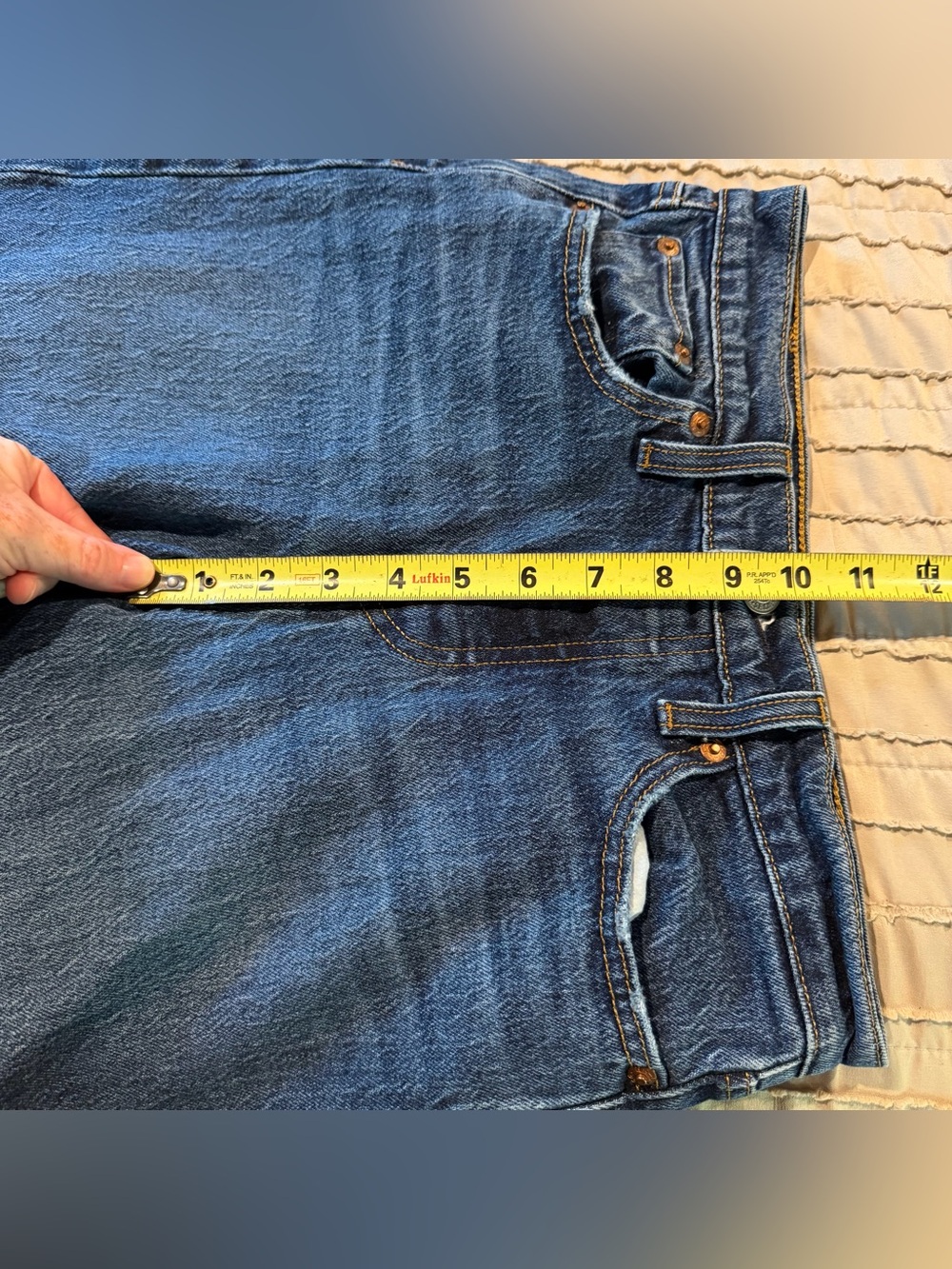 Levi’s Wedgie Icon Fit Ankle Denim Jeans 26 High Rise Stretch Button Fly 26.5” - Picture 10 of 11